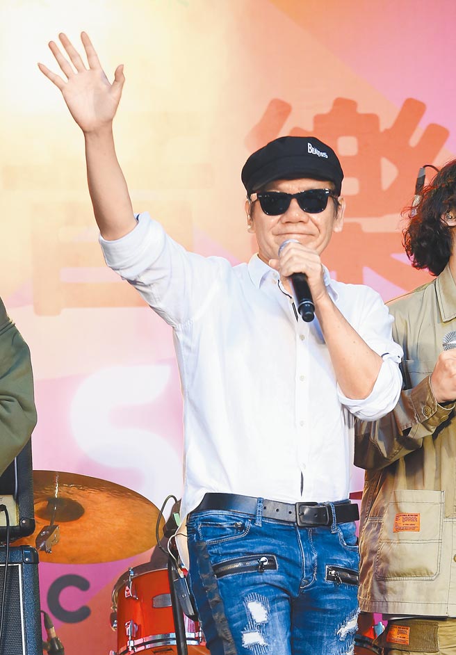 赵传受邀担任《崛起音乐祭》嘉宾献唱助阵。（陈俊吉摄）