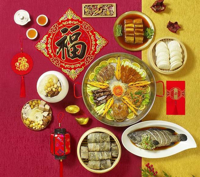 （台北天成大饭店推出「鸿运呈祥贺新年」外带年菜，早鸟有9折优惠。图／台北天成大饭店）