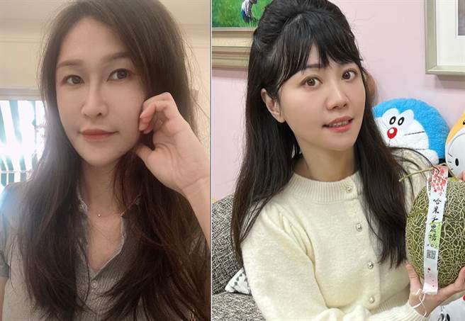 民进党立委高嘉瑜（右）传遭男友痛殴，PTT乡民女神qn（黄琼慧）喊话快分手，并勇敢面对，否则忍气吞声姑息这种渣男，只是对不起自己和父母。（合成图／摘自高嘉瑜、黄琼慧脸书）