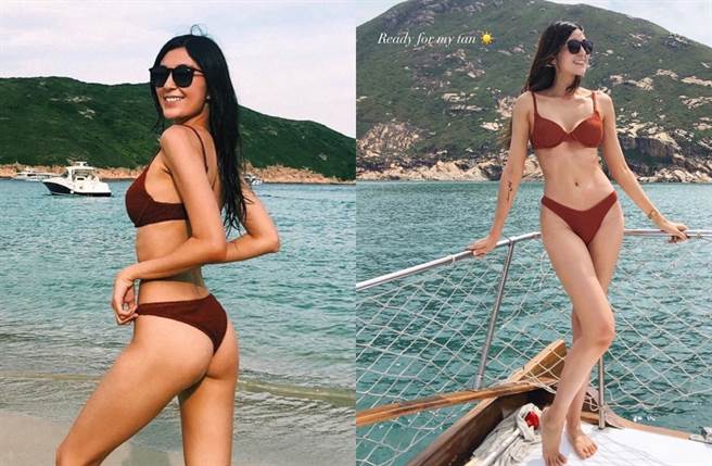 邓琼芝比基尼辣照流出。（图／取自《on.cc东网》）