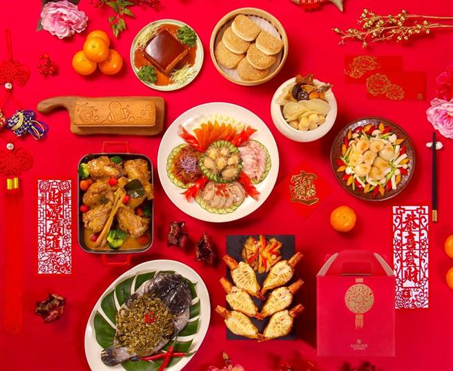 台北花園大酒店「花開富貴團圓宴外帶年菜」一套售價8888元。（台北花園大酒店提供）