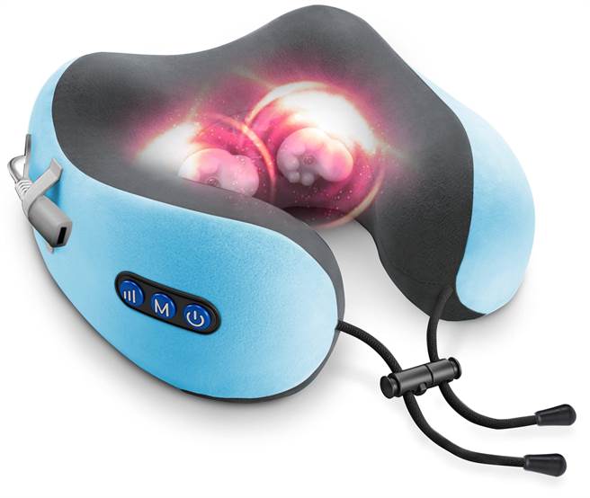 PChome 24h購物紓壓商品熱銷第5名的Concern康生摩力寶貝U型按摩頸枕，12月15日前享瘋搶價799元。（PChome 24h購物提供）