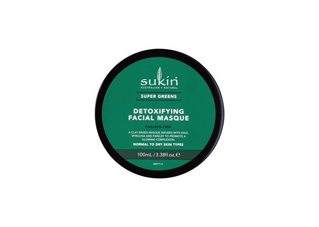  Sukin超级绿脸部净化滋养泥膜 100ml，490元。（Sukin提供）