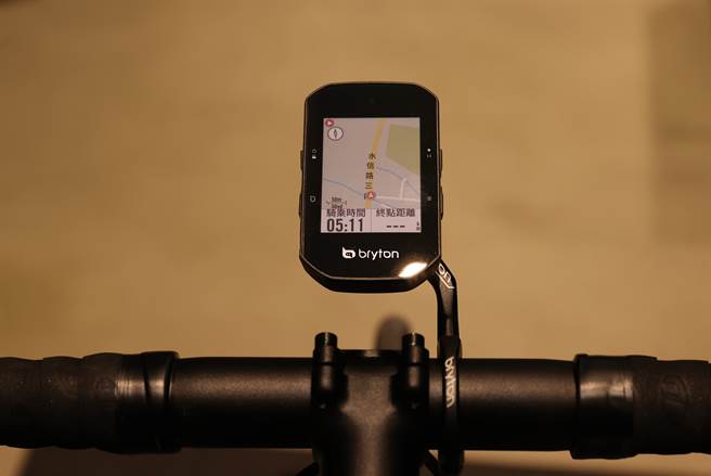 Bryton群利科技全新的Rider S500，擁有多種實用功能。（陳筱琳攝）