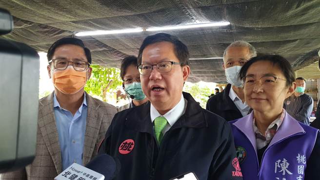 桃園市長鄭文燦說北京選擇性的與台灣交流。(呂筱蟬攝)