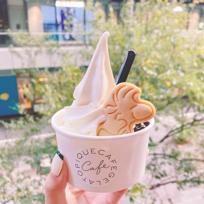 胡士托黑糖珍珠牛奶霜淇淋。（邱映慈摄）