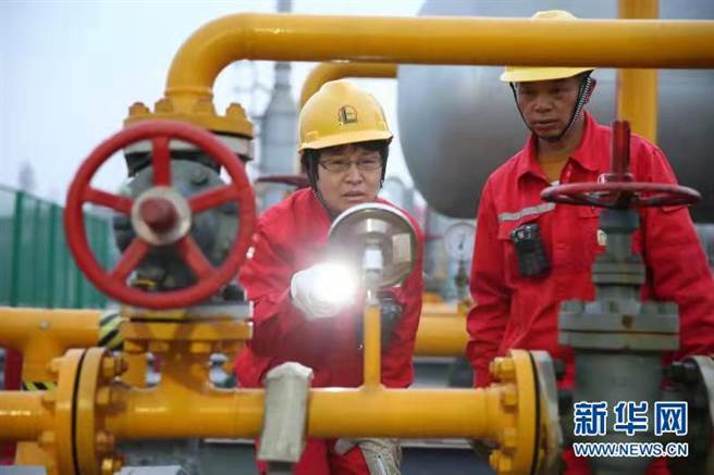 中國石化加快推進天然氣增儲上產，日產氣量持續上升，目前日產天然氣超1億立方公尺。（新華網）
