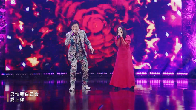 哈林与徐佳莹磅礡开唱。（声林之王3提供）