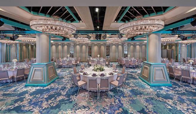 台北六福万怡酒店宴会厅推出虎福临门除夕围炉宴。（六福旅游集团提供）
