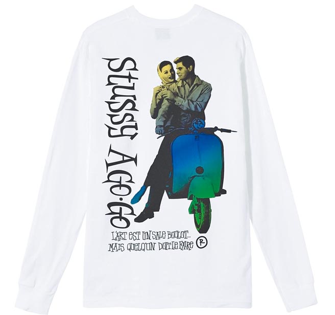 遠東巨城Stussy A GO-GO長袖T恤，原價1980元、特價1386元。（遠東巨城提供）