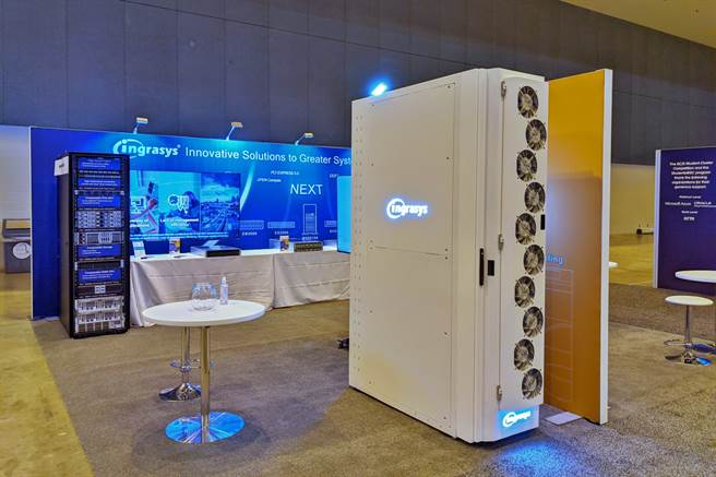 FII工業富聯旗下全資子公司鴻佰科技參與在美國舉辦的2021年超級運算大會（SC21），展現高速運算整合實力。（工業富聯提供）