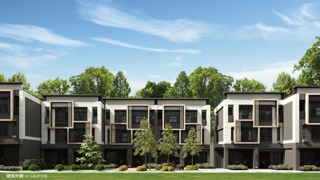 曾获国家建筑金狮奖的侨府兴建设，在基隆推出别墅型建案「侨家大院」。(图/业者提供)