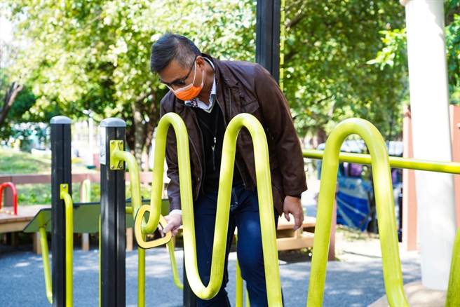 台中市府到新北市取经特色公园游戏场，感受不同场域的魅力。（台中市府提供／卢金足台中传真）
