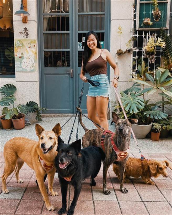 郭霏爱狗，今年也成功考取兽医师执照。（翻摄ffffeifffei　IG）