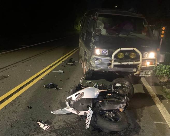 52歲陳姓男子上月29日晚間11時許，酒後開車行經新北市石碇區北宜公路五段，車輛突然跨越雙黃線，直接撞上對向18歲林姓男大生。（翻攝畫面）