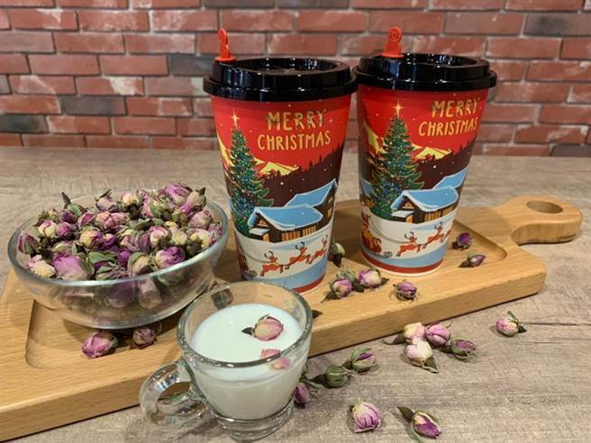 （85度C推出冬季暖心新品，主推「玫瑰风味拿铁」。图／85度C）　