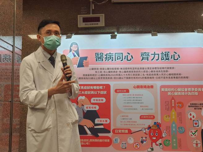 新光医院心臟内科副主任蔡适吉。（陈人齐摄）