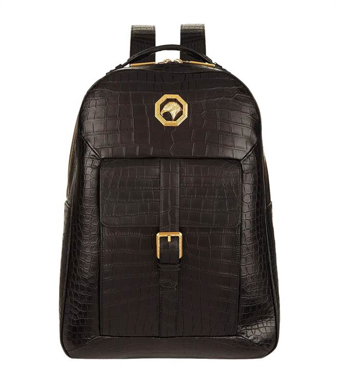 义大利精品Stefano Ricci鱷鱼皮后背包，111万5000元。（Stefano Ricci提供）
