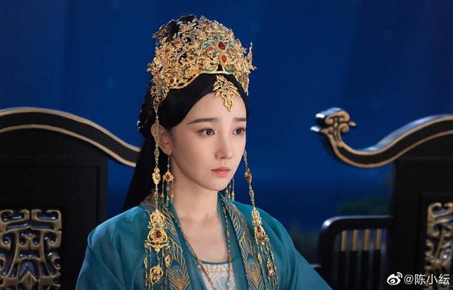 陳小紜在《斛珠夫人》裡飾演緹蘭公主。（圖／翻攝自微博）
