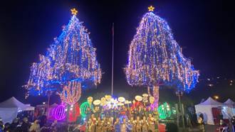 山谷燈光節今晚點亮大梨山 全台最高耶誕樹為台灣祈福