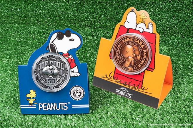 单枚纪念币-关爱款、JOE COOL款，350元。（新光三越提供）