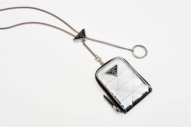 PRADA Spazzolato 拋光牛皮多功能迷你小包，2萬6000元。（PRADA提供）