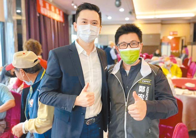 鄭朝方（左）和鄭宏輝（右）分別欲代表民進黨參選新竹縣長和新竹市長。（取請鄭宏輝臉書／羅浚濱新竹傳真）