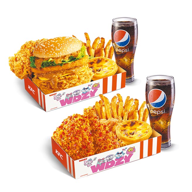 台湾肯德基考量整体营运成本，宣布将于今（7日）起调整部分餐点售价，共调幅2至10元，其中主餐单点价调整3至10元、个人套餐调幅5至10元（见图）甜点、点心类单点调整2至5元。（肯德基提供）