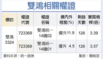 權證星光大道－雙鴻 淡季不淡法人升評