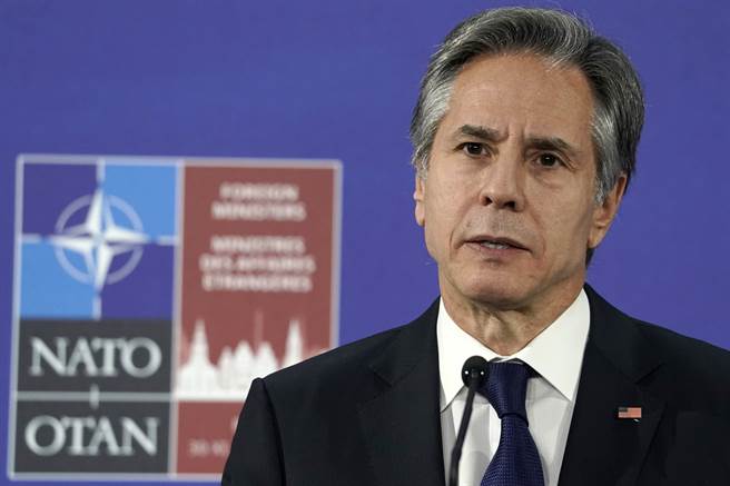 美國國務卿布林肯（Antony Blinken）。(圖/美聯社)