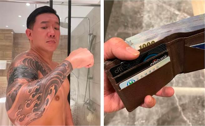 杜汶泽来台满1周年时在手臂刺青，并秀出好用的健保卡。（图／脸书@杜汶泽）