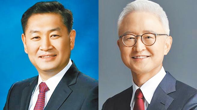三星半导体事业庆桂显（右）就任新主管；手机及消费电子部门由韩宗熙（左）担任。图／三星电机