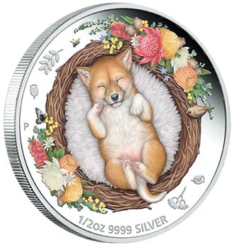臺銀澳洲野犬寶寶彩色銀幣 上架