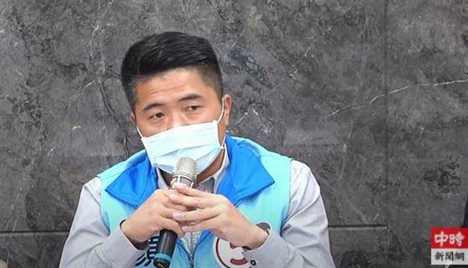 台中市第二選區立委補選的國民黨候選人顏寬恒。(取自中時新聞網直播)