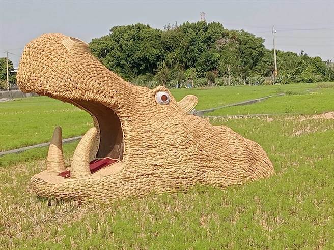 睽违2年的田中稻草艺术节睽违2年重磅回归，周末两天将在田中镇顶潭里望高瞭登场，50件稻草编织创作，还有长达50米长，以3500公斤白米打造的巨型米龙，十分有看头。（农会提供／谢琼云彰化传真）