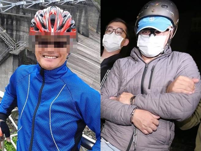 符男脸书遭掀出多张全身装备、骑昂贵自行车的出游照，他露出灿烂笑容与车友合影，万万没想到竟是残忍分尸弒父的恶人。（翻摄自脸书、资料照）