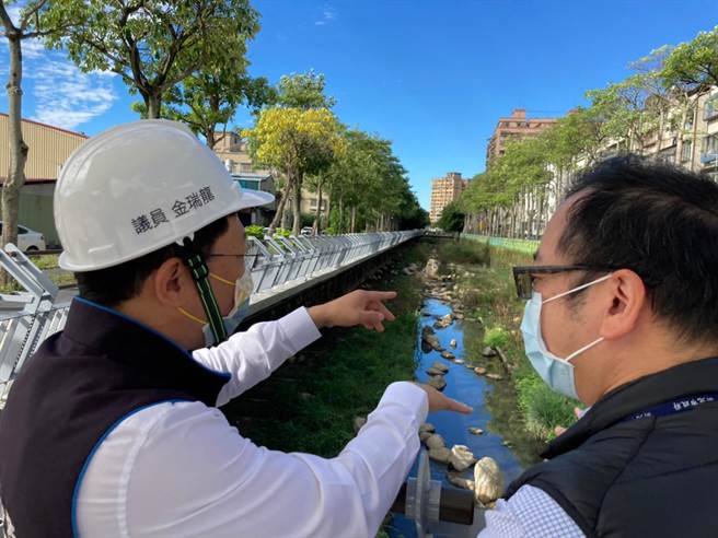 新北市中和大排华丽变身，市议员金瑞龙提案整治改造藤寮坑沟。（金瑞龙服务处提供）