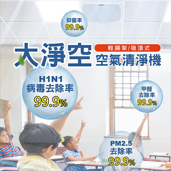 Fresh me大淨空具備國家電檢合格標章、SGS檢驗認證、MIT微笑標章，並有全機兩年保固。圖╱業者提供