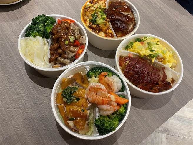 金苑茶鼎盛店除提供金苑人氣港點，看好鄰近上班族需求，也提供提供3種套餐與近10種外帶餐盒。（馮惠宜攝）