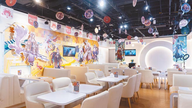 许多游戏、动漫品牌都选择与餐厅、咖啡厅合作，将线上内容拓展至线下场域。图／业者提供