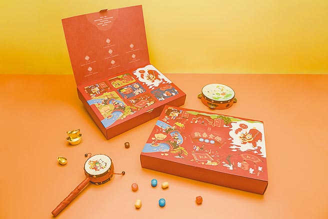 SOGO忠孝館「舊振南『2022春節限定』戲春食趣戳戳樂禮盒」，660元，限量4000盒。 （SOGO提供）