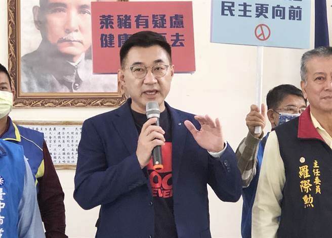 江啟臣強調，4項公投不是政黨對決，是蔡政府與人民的對決；公投是人民用具體行動來證明國民黨才是推動民主的政黨。（資料照/陳世宗攝）