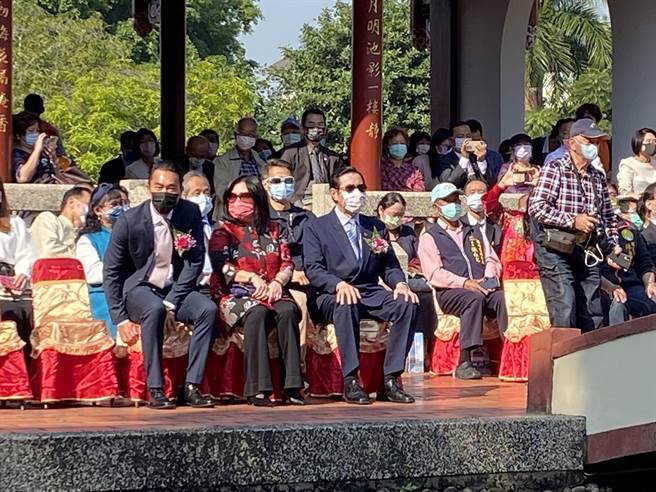 明台高中11日举办「台湾民主先驱议会之父-林献堂140周年华诞纪念活动」，前总统马英九受邀与会。（冯惠宜摄）
