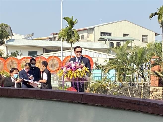 明台高中11日举办「台湾民主先驱议会之父-林献堂140周年华诞纪念活动」，前总统马英九受邀与会。（冯惠宜摄）