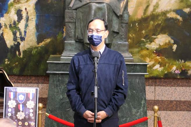 國民黨主席朱立倫。（趙婉淳攝）