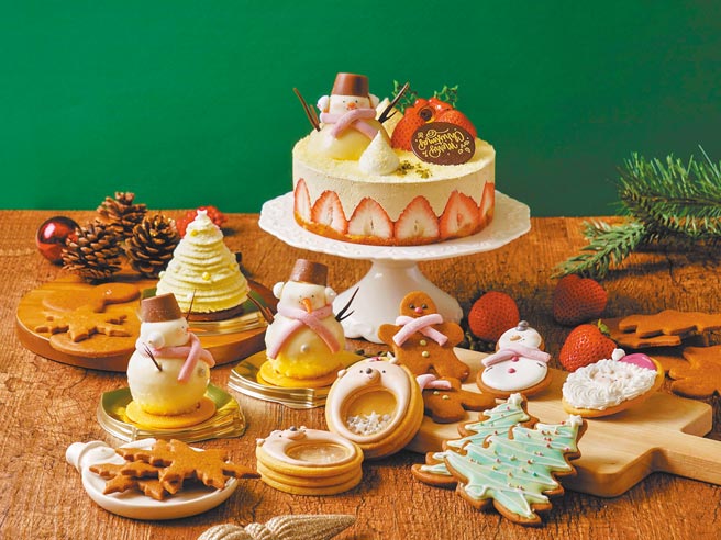 6吋蛋糕「耶诞平安慕斯琳」，健康甜在心。（神旺大饭店提供）