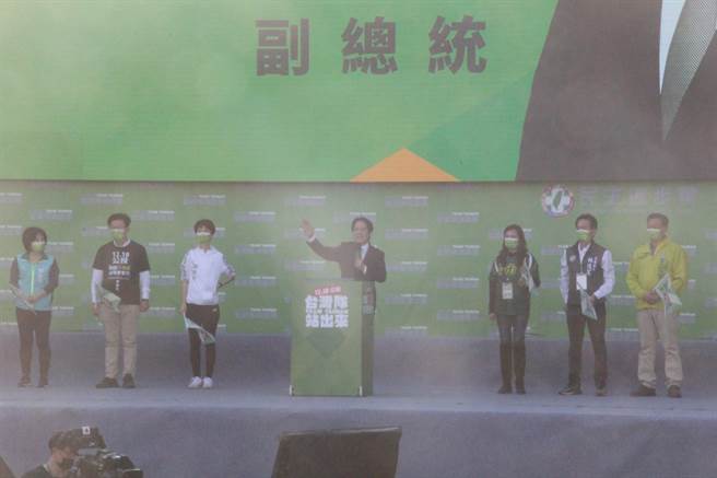 副總統賴清德說，若反萊豬，台灣國際競爭力會輸給日本、韓國。（程炳璋攝）