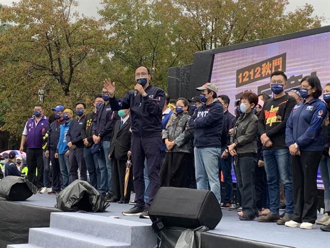 國民黨今在自由廣場舉辦「我同意！YES大遊行！」。（張薷攝）