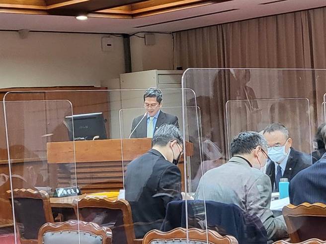 文化部长李永得今日上午在立院备询。（李欣恬摄）