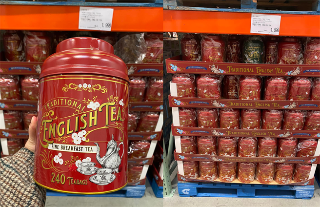 好市多「骨灰罈红茶」在日本出了新配色，变超喜气。(翻摄自Costco好市多 商品经验老实说 FB)